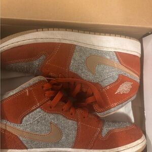 Jordan Kids Sneakers in Orange and Gray